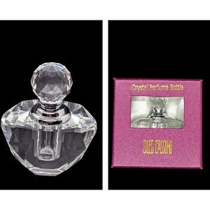 NIB Oleg Cassini Crystal Perfume Bottle with Screw on Dauber Beautiful gift